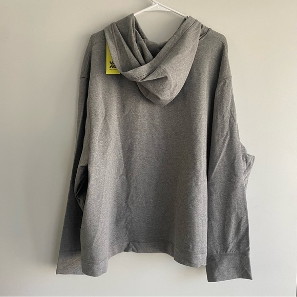 Women's Plus Size French Terry Hooded Sweatshirt - All in Motion Gray Size 4X - Picture 2 of 9